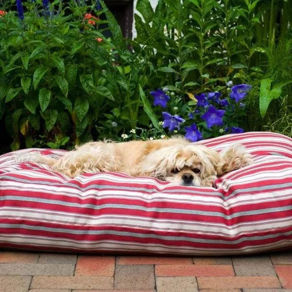 Outdoor Pet Bed | Indoor Flat Dog Bed | Carolina Pet Striped Jamison 4