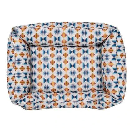 Bolster Dog Bed | Indoor-Outdoor Pet Bed | Pendleton Falcon Cove top