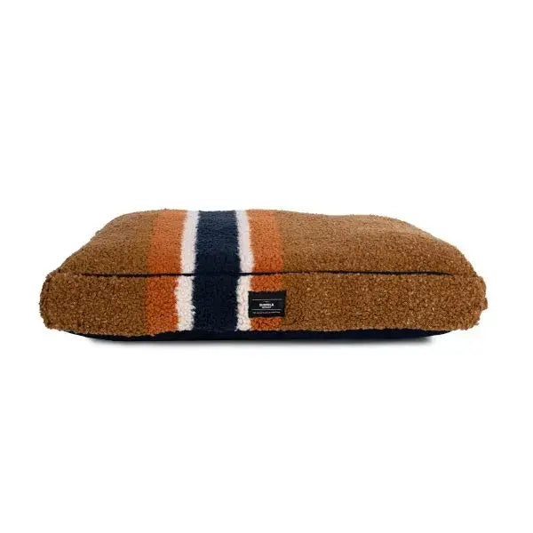 Shinola Dog Bed | Shinola Stripe Napper Pillow Dog Bed - Brown