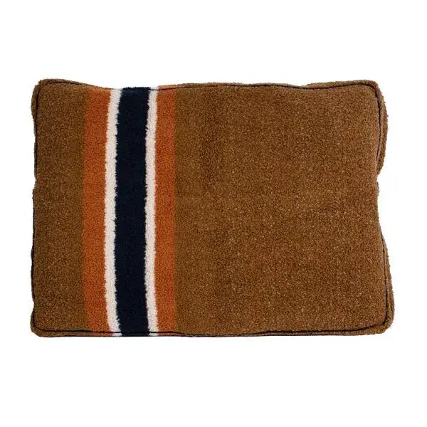 Shinola Dog Bed | Shinola Stripe Napper Pillow Dog Bed - Brown 4