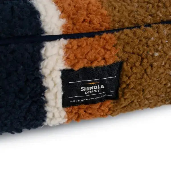 Shinola Dog Bed | Shinola Stripe Napper Pillow Dog Bed - Brown 7