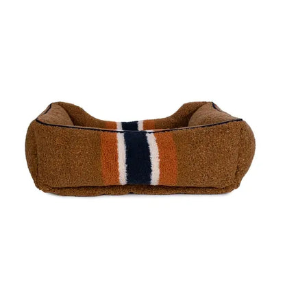 Shinola Pet Kuddle Bolster Style Dog Bed- Brown | Bolster Pet Bed 3