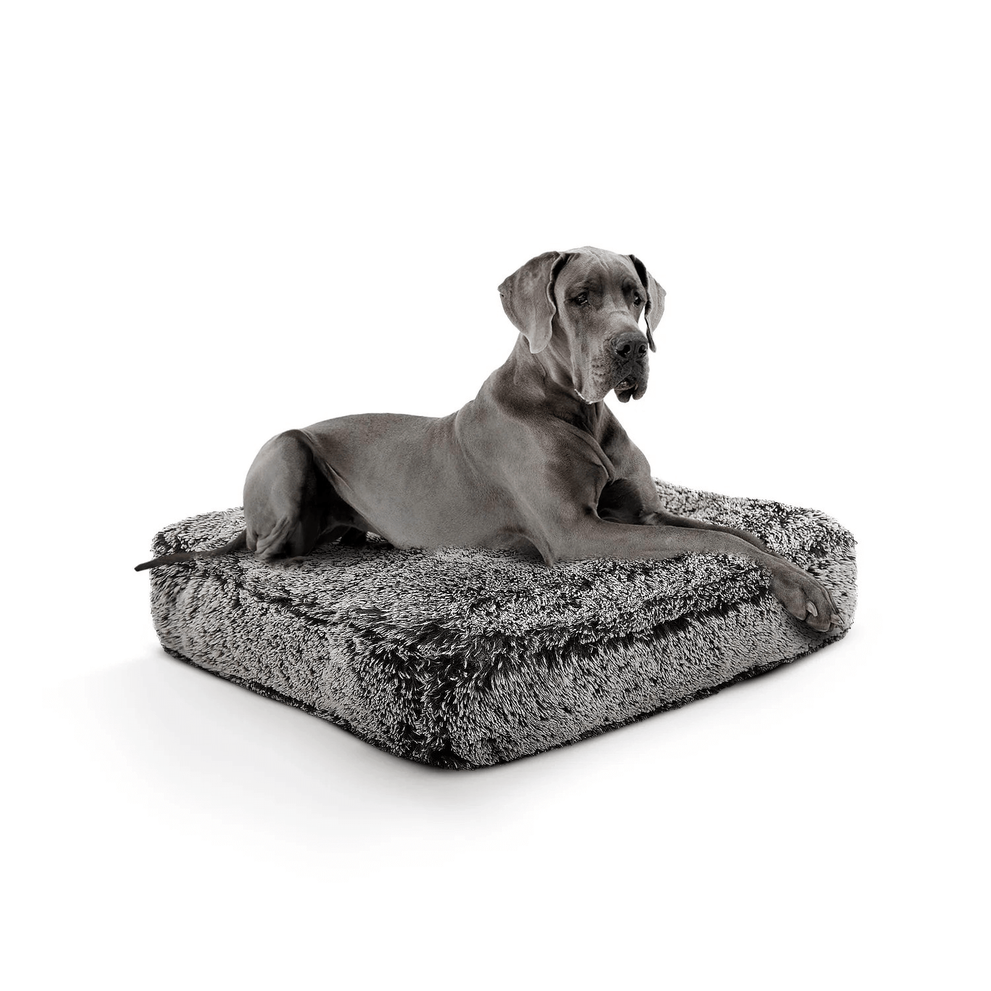 Bessie and Barnie Rectangle Dog Bed - Midnight Frost | Pet Pillow Bed