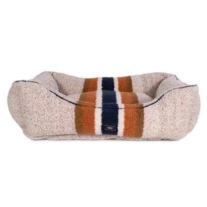 Shinola Pet Kuddle Bolster Style Dog Bed- Oatmeal | Bolster Pet Bed