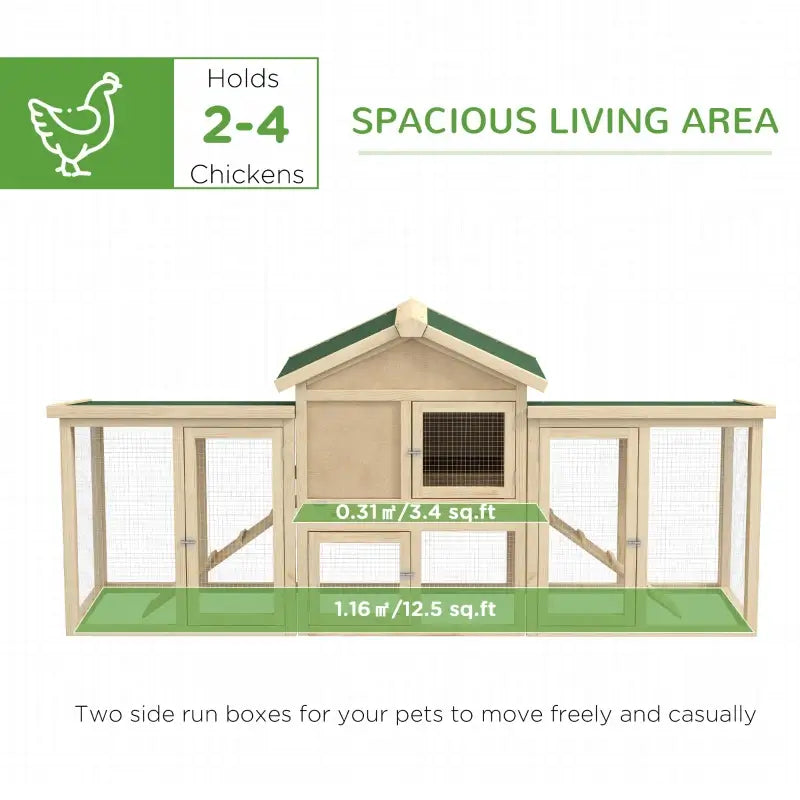 Best Large Chicken Coop for backyard | Large Hen House with Double Run 5