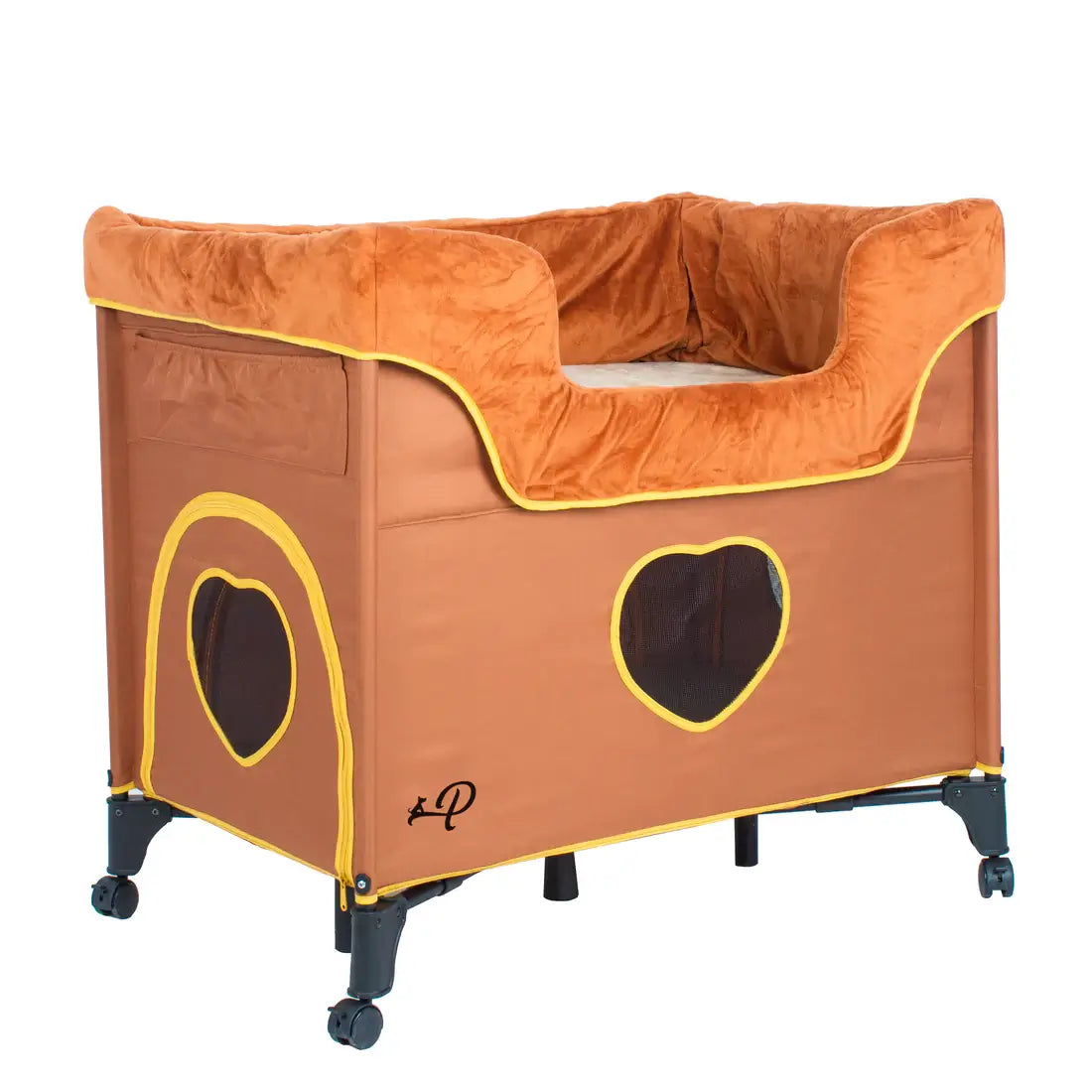 Petique Bedside Lounge Pet Bed- Lion's Den | Raised Bunk Bed for Pets