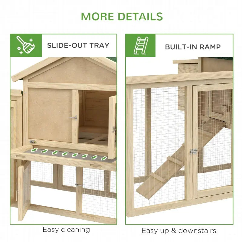 Best Large Chicken Coop for backyard | Large Hen House with Double Run 4