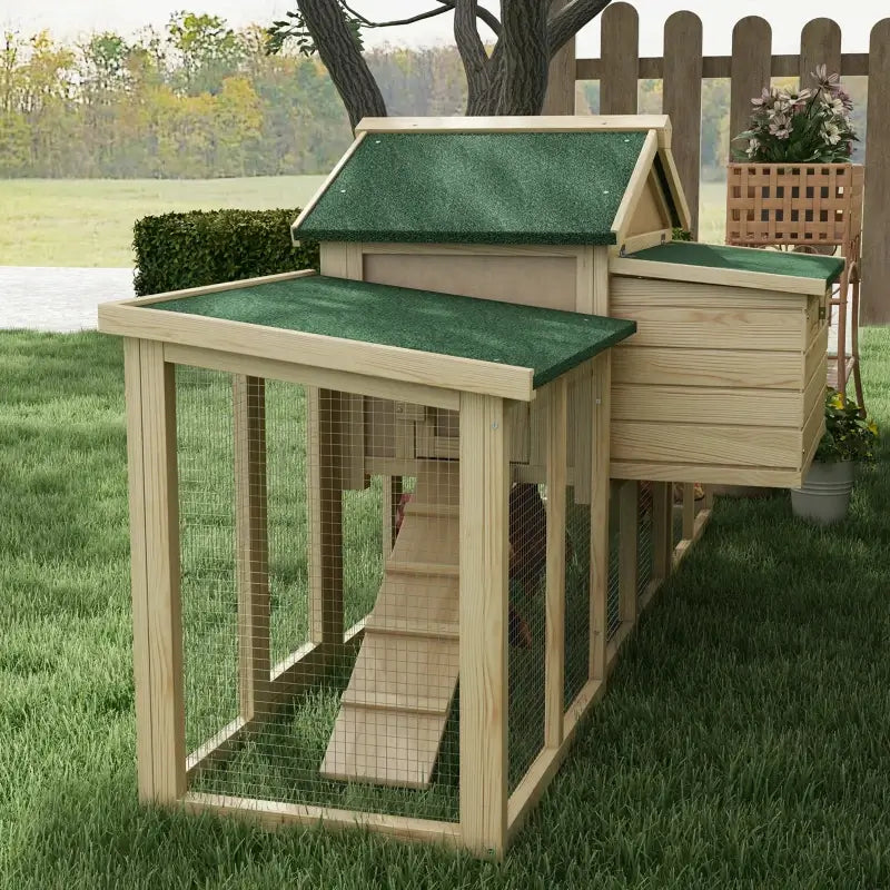 Best Large Chicken Coop for backyard | Large Hen House with Double Run 9