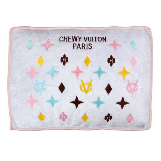 White Chewy Vuiton dog bed or pet bed By Haute Diggity Dog