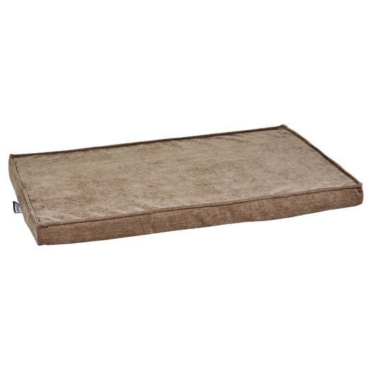 Bowsers Moderno Dog Crate Mat | Modern Dog Crate Bed - Bark (Brown)