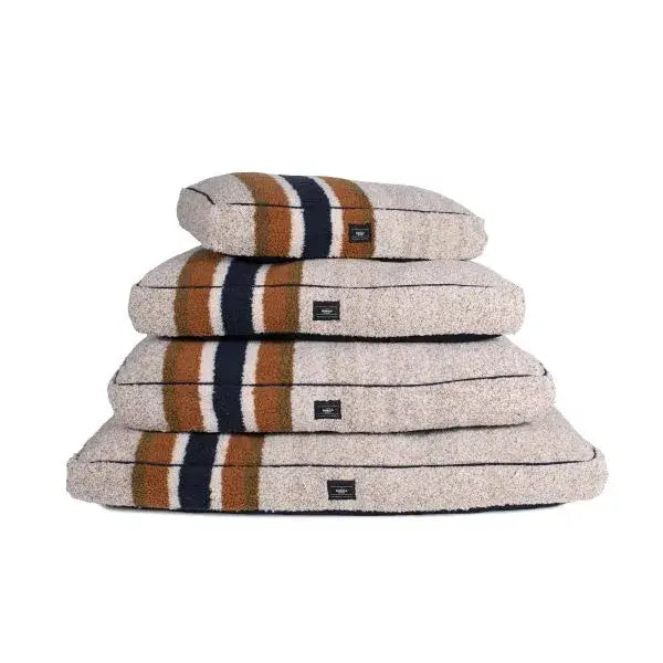 Shinola Dog Bed | Shinola Stripe Napper Pillow Dog Bed - Oatmeal 2