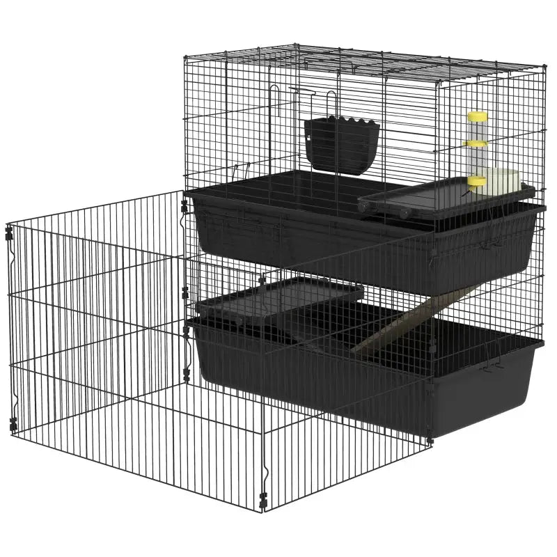 PawHut Multi-Level Small Animal Cage | Complete with Accessories