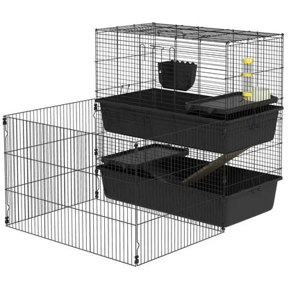 PawHut Multi-Level Small Animal Cage | Complete with Accessories