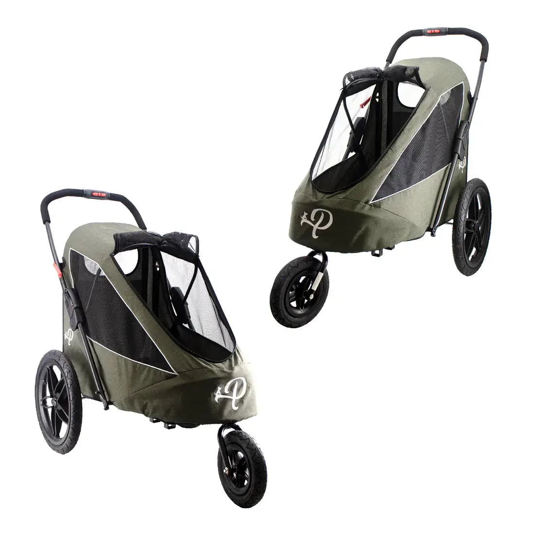 Petique Breeze Pet Jogger- Green | Jogging Dog Stroller | Pet Bike Trailer 7