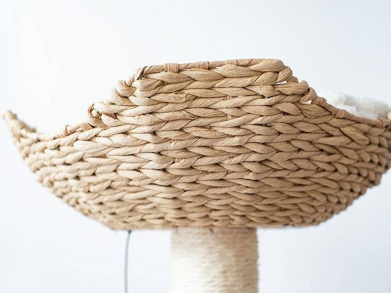 Walk Up - Handwoven Small Cat Tower - A Bunny Good Time