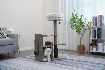 PetPals Cullen - Arc Modern Multi-Activity Cat Tree - A Bunny Good Time