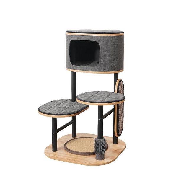 Starbz-Industrial Style Modern Medium 4- Level Cat Tower - A Bunny Good Time