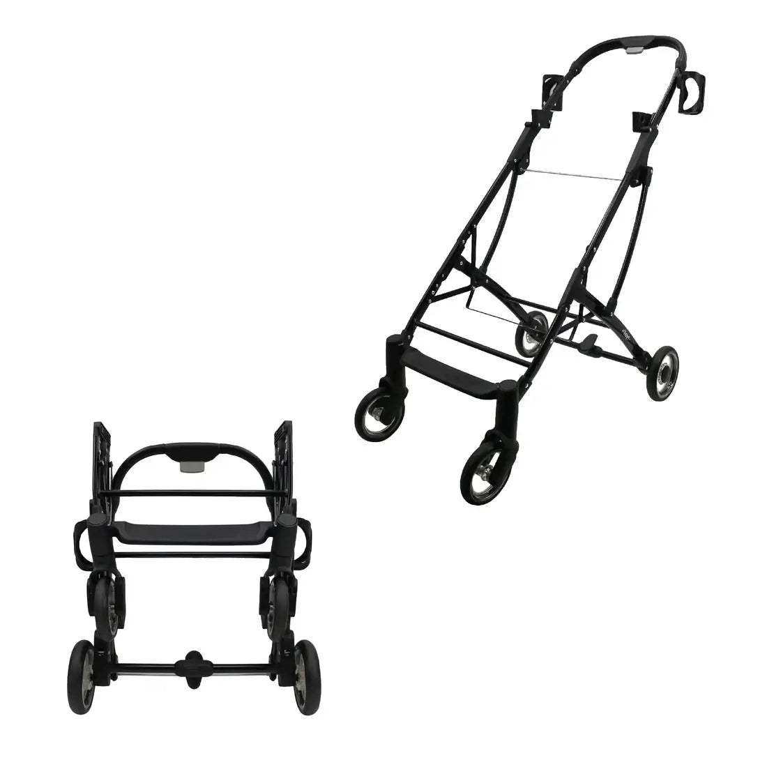 Petique Deluxe Double Decker Pet Stroller- Grey | Double Pet Stroller 6