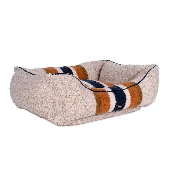 Shinola Pet Kuddle Bolster Style Dog Bed- Oatmeal | Bolster Pet Bed 2