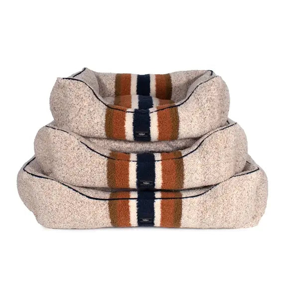 Shinola Pet Kuddle Bolster Style Dog Bed- Oatmeal | Bolster Pet Bed 1