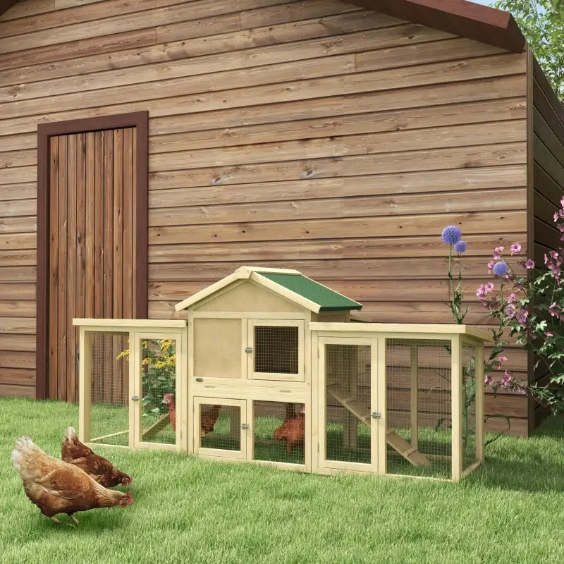 Best Large Chicken Coop for backyard | Large Hen House with Double Run 1