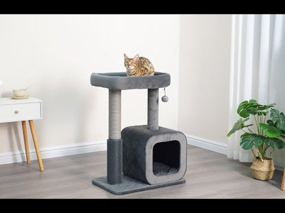 Catry Eclipse 2-Level Modern Apartment-Sized Cat Tree with Condo | Cat Tower