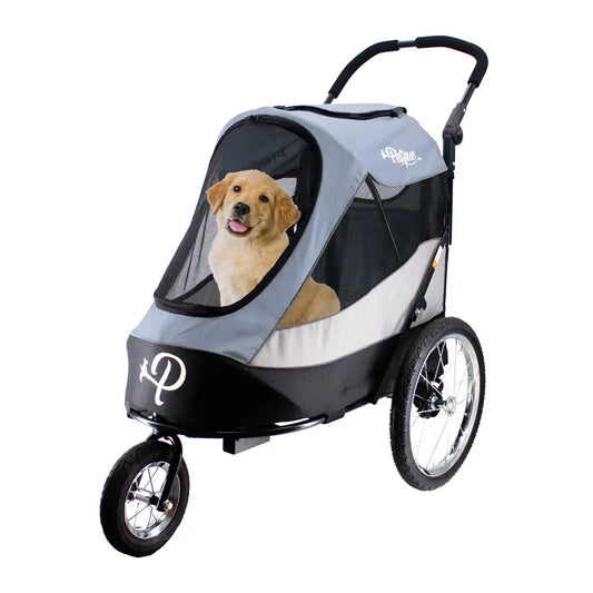 Petique Trailblazer Pet Jogger - Space Gray | Jogging Dog Stroller