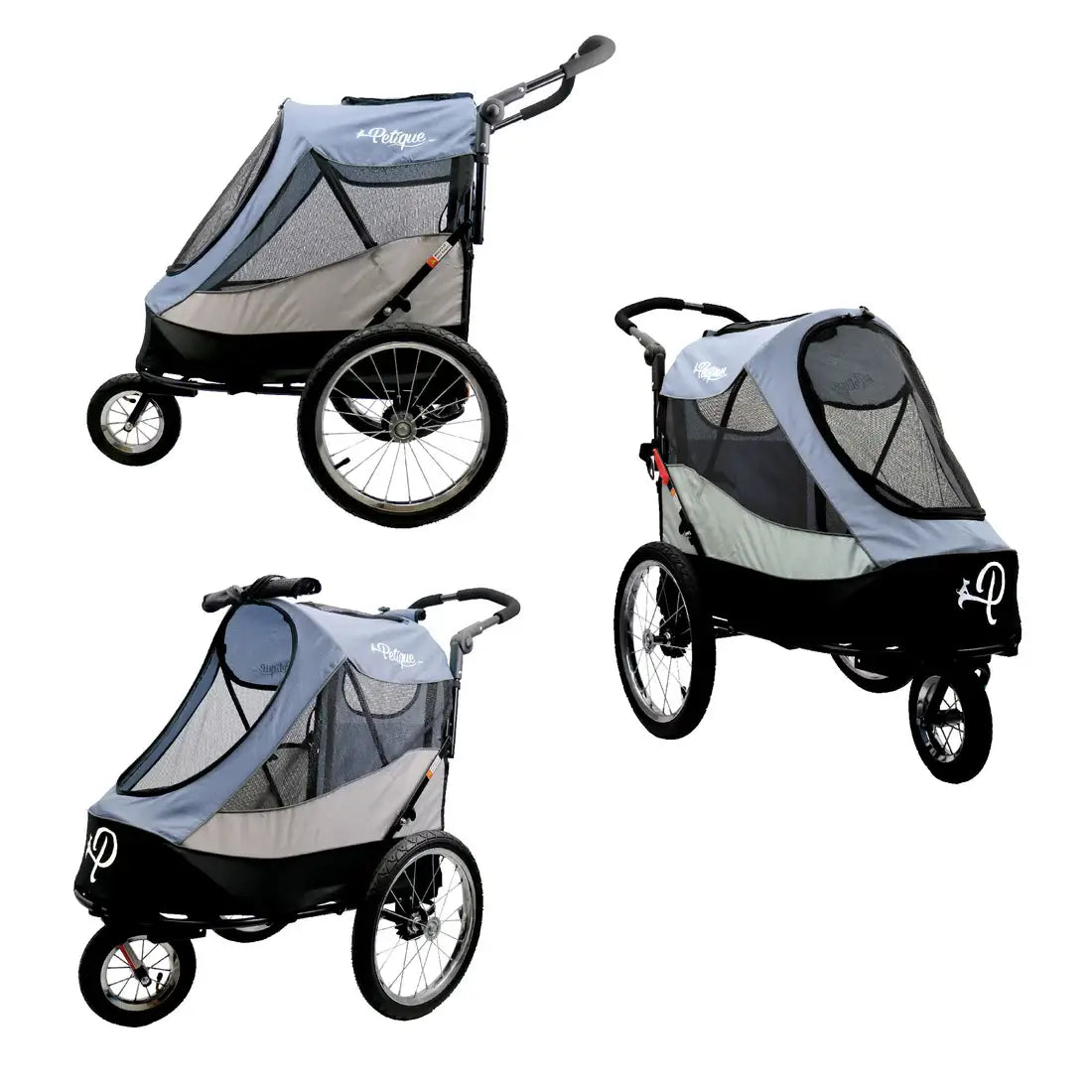 Petique Trailblazer Pet Jogger - Space Gray | Jogging Dog Stroller 1